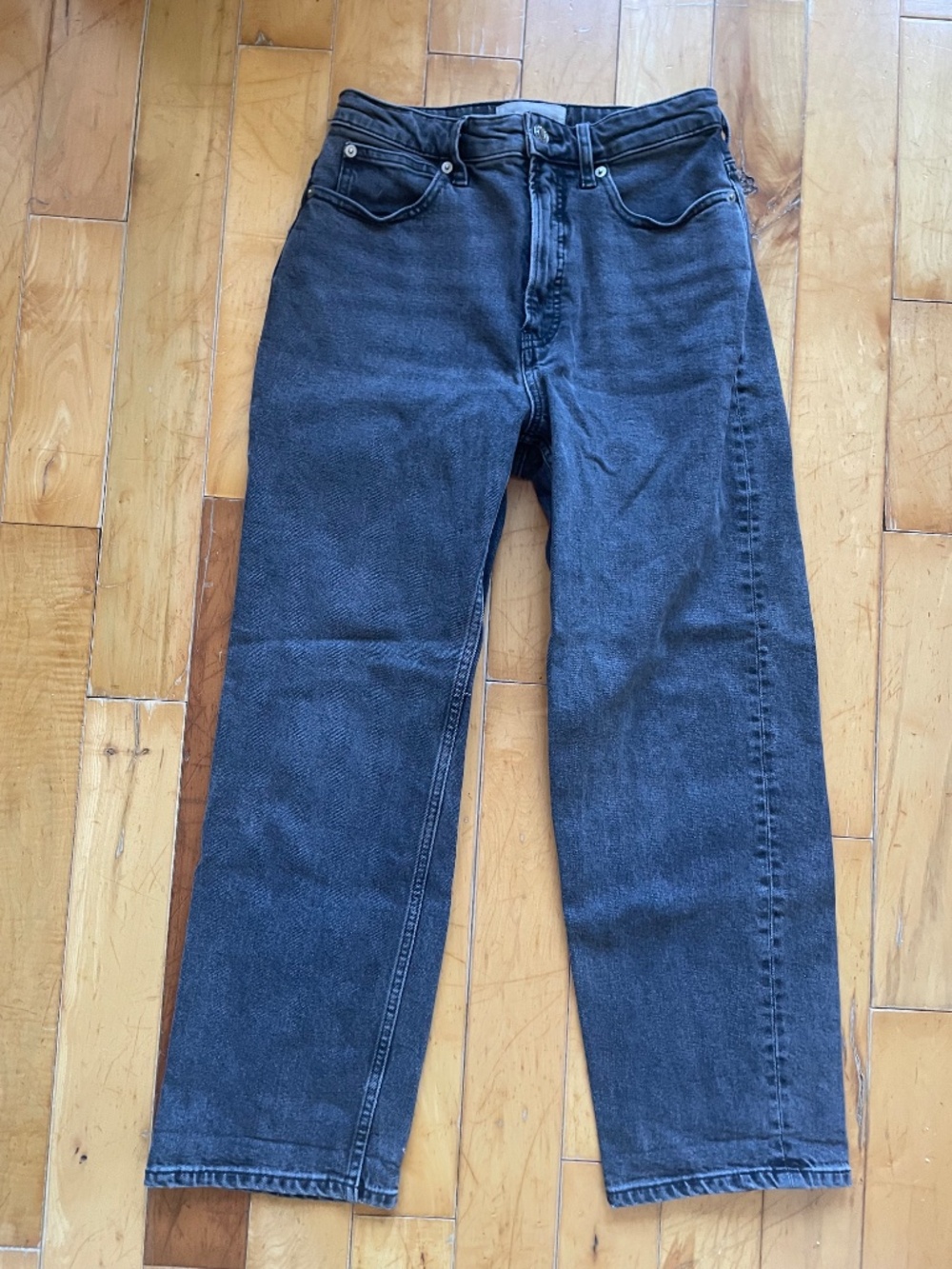 Everlane Curvy Way-High Jean, Washed Black, 28, pre-Shein